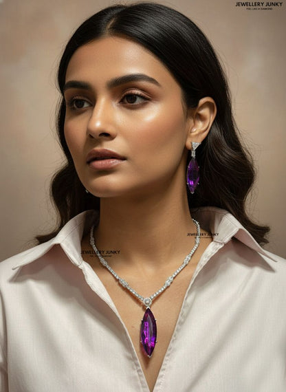 GLORIA CZ DIAMOND NECKLACE