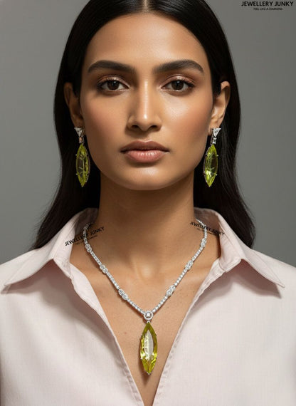 GLORIA CZ DIAMOND NECKLACE