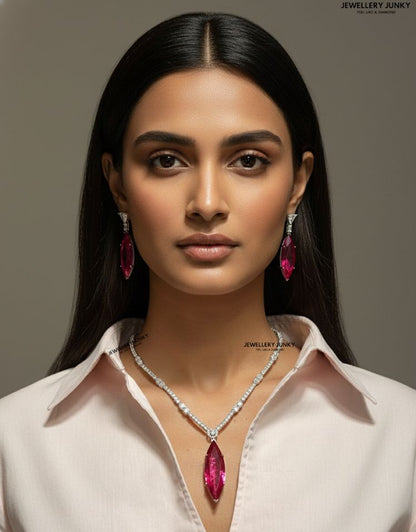 GLORIA CZ DIAMOND NECKLACE