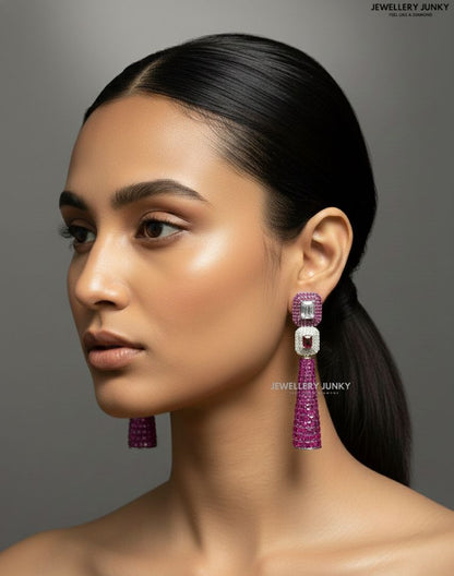 LEXI DIAMOND INVISIBLE EARRING E-1003