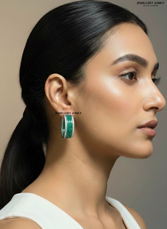 AZURA DIAMOND INVISIBLE HOOPS E-1010