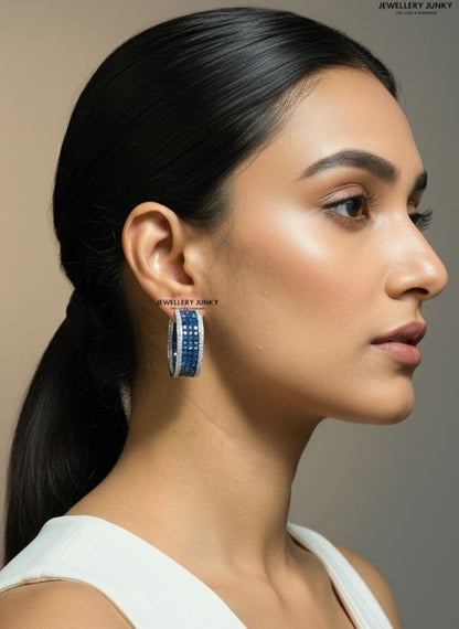 AZURA DIAMOND INVISIBLE HOOPS E-1010