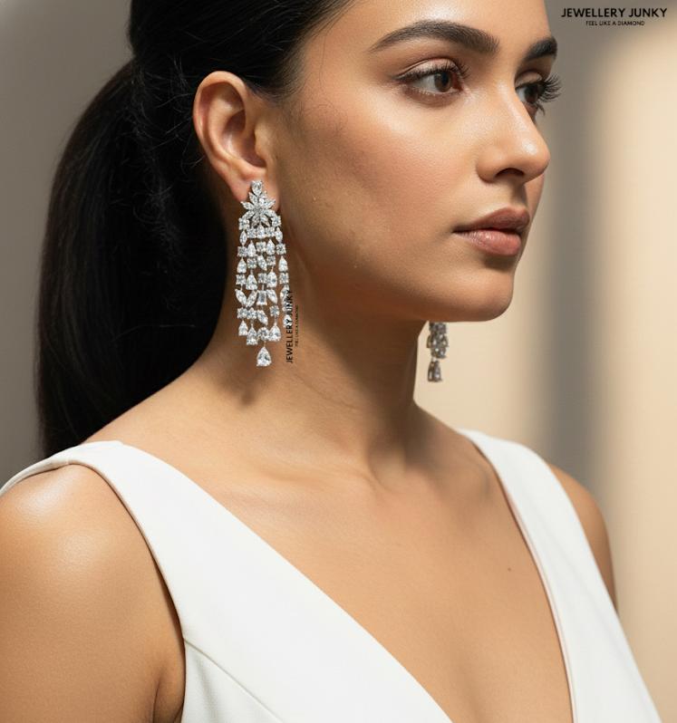 OLIVE DIAMOND EARRING E-1040