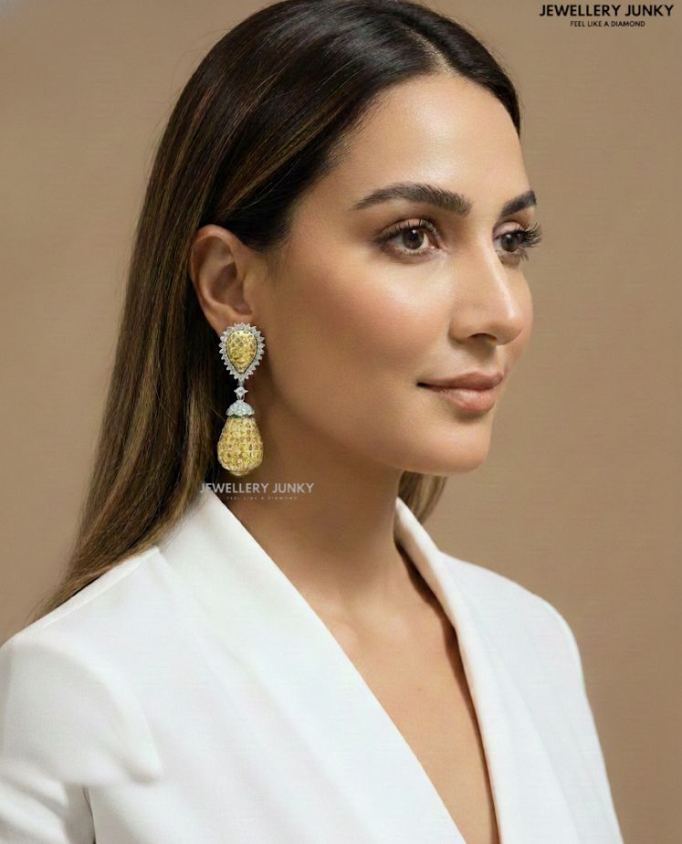 JULIET INVISIBLE STONE DIAMOND EARRING E-1026