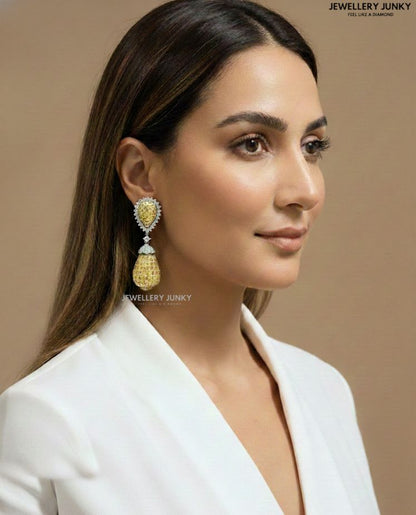 JULIET INVISIBLE STONE DIAMOND EARRING E-1026