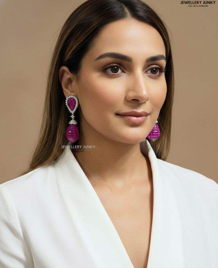 JULIET INVISIBLE STONE DIAMOND EARRING E-1026