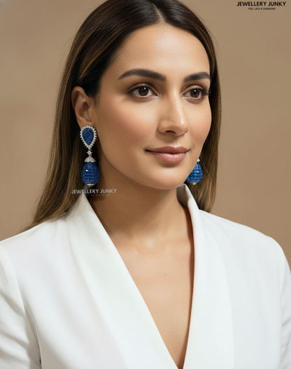 JULIET INVISIBLE STONE DIAMOND EARRING E-1026