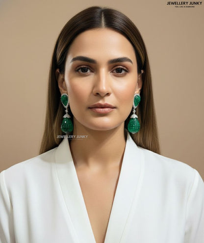 JULIET INVISIBLE STONE DIAMOND EARRING E-1026