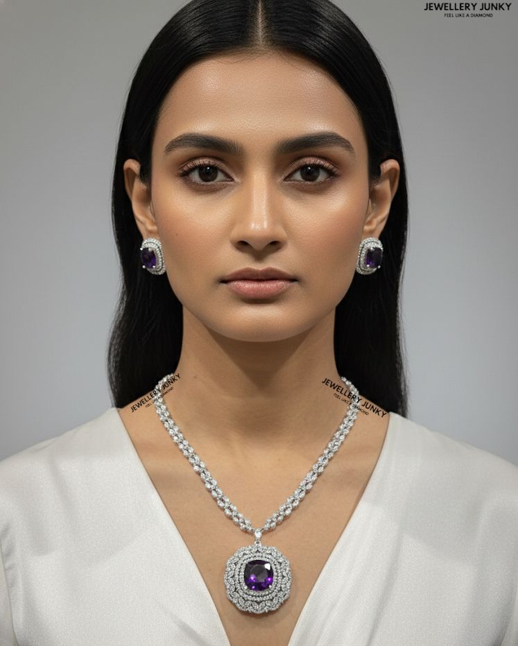 KRISTEN CUSHION DIAMOND NECKLACE