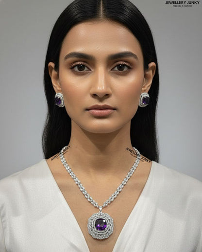 KRISTEN CUSHION DIAMOND NECKLACE