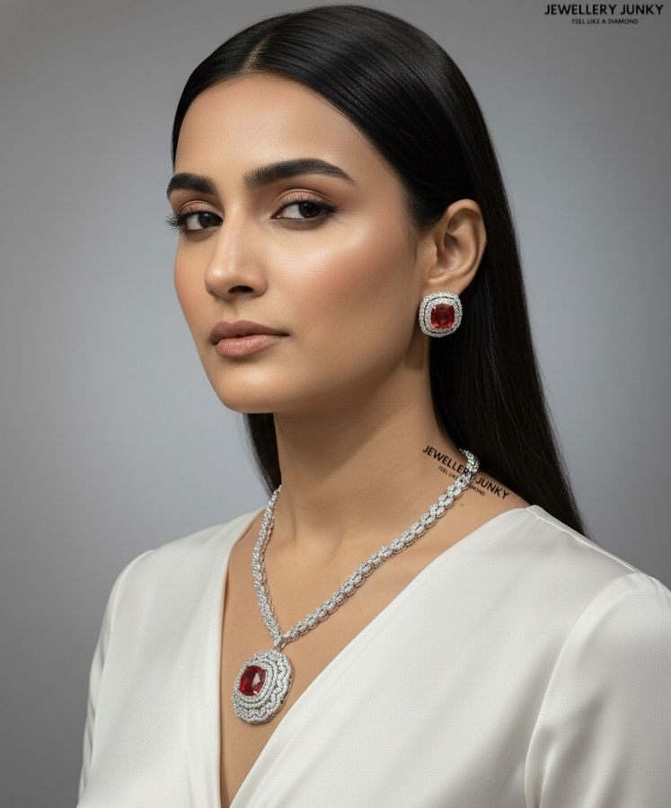 KRISTEN CUSHION DIAMOND NECKLACE