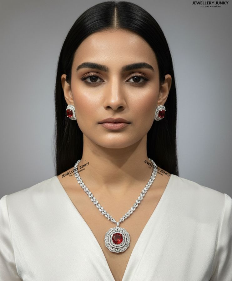 KRISTEN CUSHION DIAMOND NECKLACE