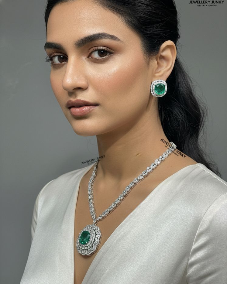 KRISTEN CUSHION DIAMOND NECKLACE