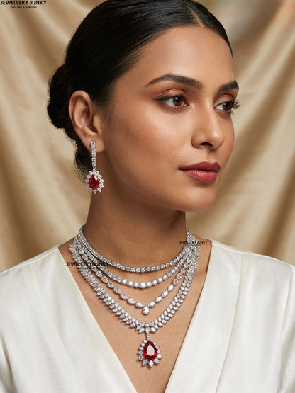 MIRANDA DIAMOND LAYERED NECKLACE