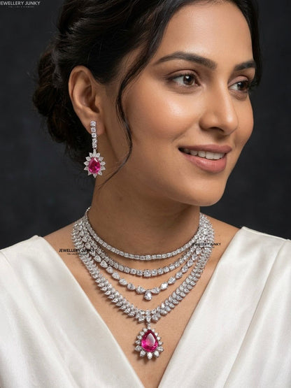 MIRANDA DIAMOND LAYERED NECKLACE