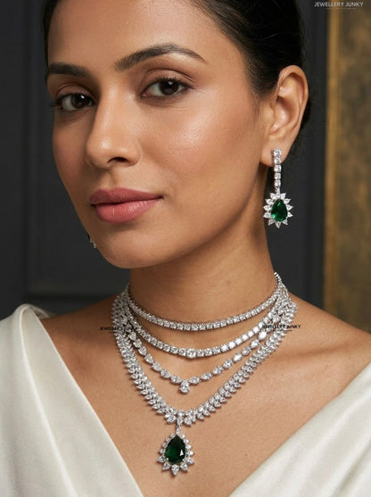 MIRANDA DIAMOND LAYERED NECKLACE