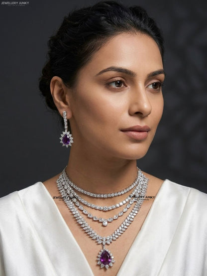 MIRANDA DIAMOND LAYERED NECKLACE