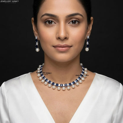 SOHA DIAMOND PEARL NECKLACE