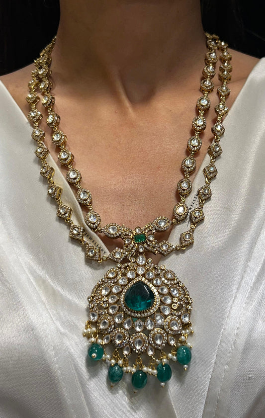 GAHANA KUNDAN EMERALD NECKLACE