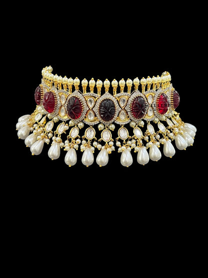 SHYA GOLD KUNDAN NECKLACE