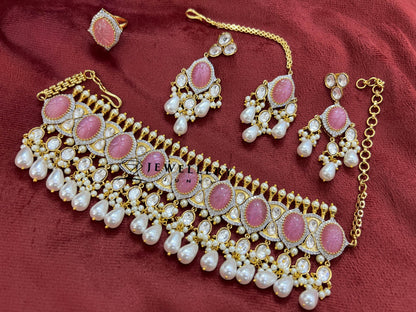 SHYA GOLD KUNDAN NECKLACE