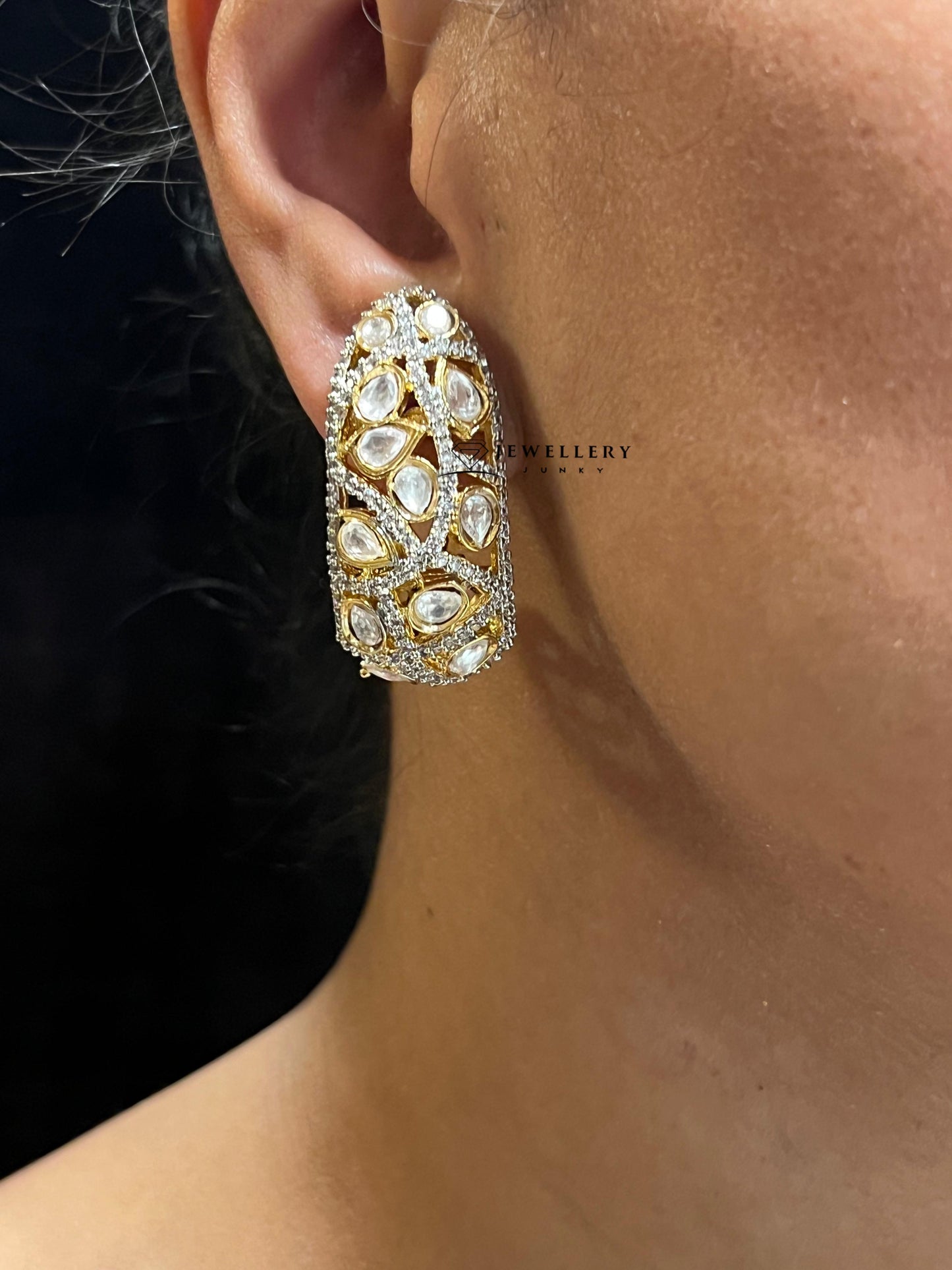 AFRA KUNDAN EARRING