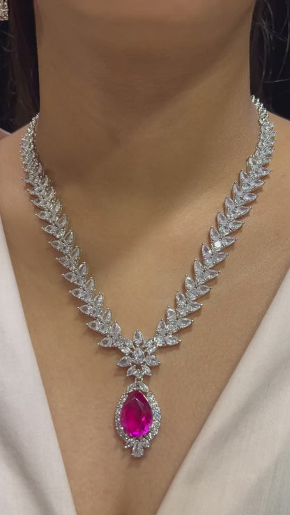 TRISHA CZ DIAMOND NECKLACE