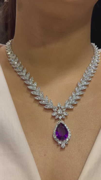 TRISHA CZ DIAMOND NECKLACE